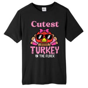 Thanksgiving Cutest Turkey Flock Tall Fusion ChromaSoft Performance T-Shirt