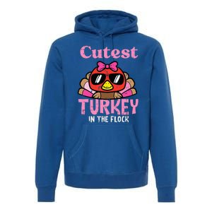 Thanksgiving Cutest Turkey Flock Premium Hoodie