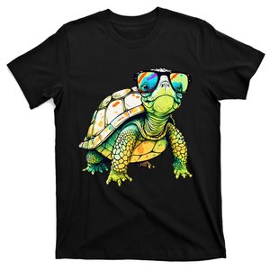 Turtle Colorful Turtle Lover T-Shirt