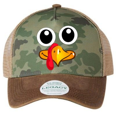 Thanksgiving Cute Turkey Face Legacy Tie Dye Trucker Hat