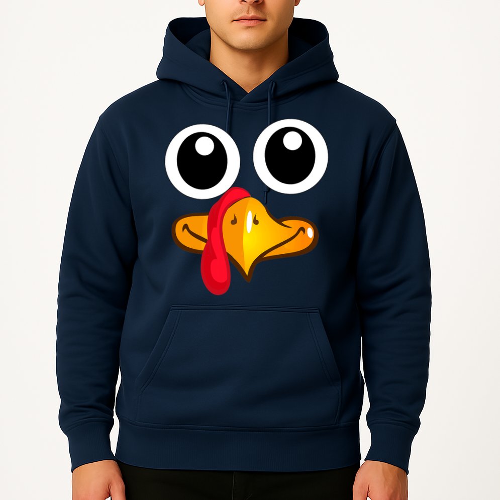 Thanksgiving Cute Turkey Face Hoodie