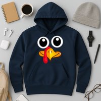 Thanksgiving Cute Turkey Face Hoodie