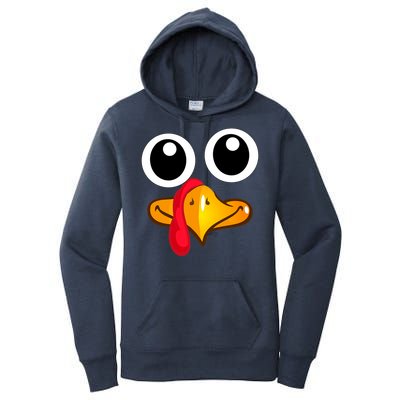 Thanksgiving Cute Turkey Face Women's Pullover Hoodie