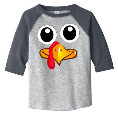 Thanksgiving Cute Turkey Face Toddler Fine Jersey T-Shirt