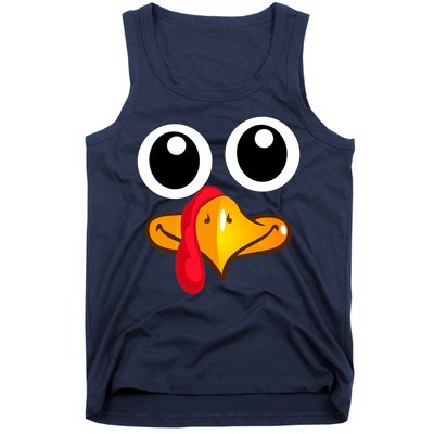 Thanksgiving Cute Turkey Face Tank Top