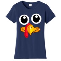 Thanksgiving Cute Turkey Face Women's T-Shirt