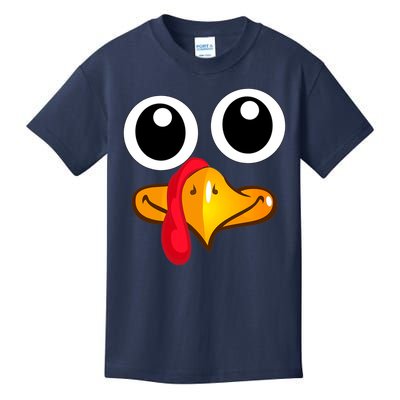 Thanksgiving Cute Turkey Face Kids T-Shirt