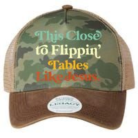 This Close To Flippin' Tables Like Jesus Legacy Tie Dye Trucker Hat