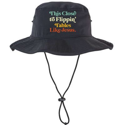 This Close To Flippin' Tables Like Jesus Bucket Hat