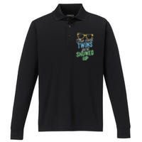 The Cool Twins Just Showed Up Sister Brother School Performance Long Sleeve Polo