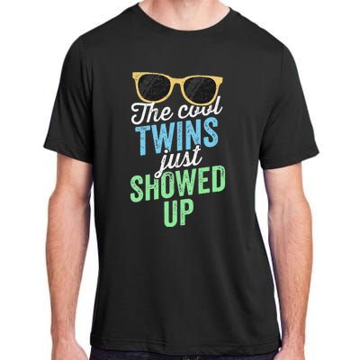 The Cool Twins Just Showed Up Sister Brother School Adult ChromaSoft Performance T-Shirt