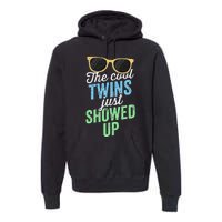 The Cool Twins Just Showed Up Sister Brother School Premium Hoodie