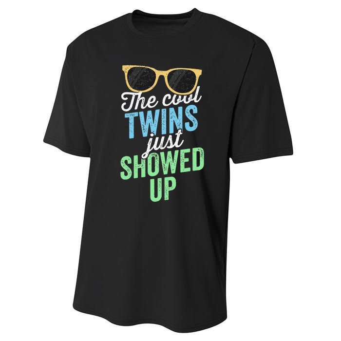 The Cool Twins Just Showed Up Sister Brother School Performance Sprint T-Shirt