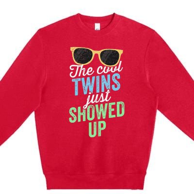 The Cool Twins Just Showed Up Sister Brother School Premium Crewneck Sweatshirt