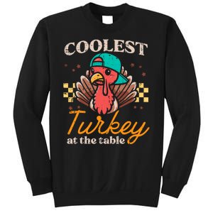 Thanksgiving Coolest Turkey At Table Sweatshirt