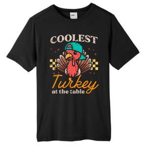 Thanksgiving Coolest Turkey At Table Tall Fusion ChromaSoft Performance T-Shirt