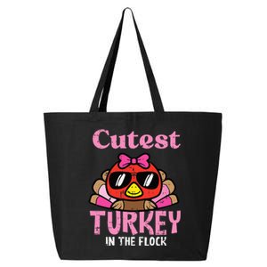 Thanksgiving Cutest Turkey Flock 25L Jumbo Tote