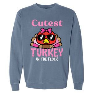 Thanksgiving Cutest Turkey Flock Garment-Dyed Sweatshirt