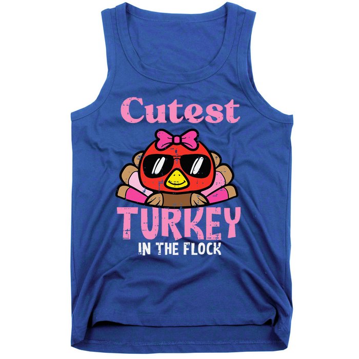 Thanksgiving Cutest Turkey Flock Tank Top