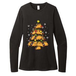 Taco Christmas Tree Xmas Mexican Food Womens CVC Long Sleeve Shirt