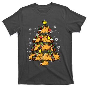 Taco Christmas Tree Xmas Mexican Food T-Shirt