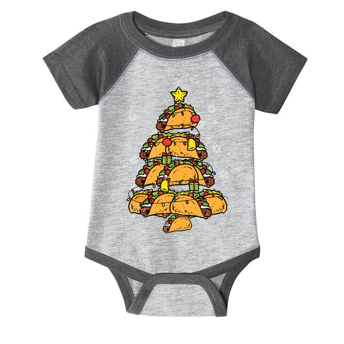 Taco Christmas Tree Xmas Mexican Food Infant Baby Jersey Bodysuit