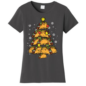 Taco Christmas Tree Xmas Mexican Food Women's T-Shirt