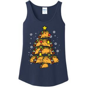 Taco Christmas Tree Xmas Mexican Food Ladies Essential Tank