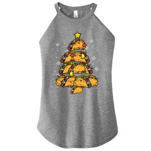 Taco Christmas Tree Xmas Mexican Food Women's Perfect Tri Rocker Tank