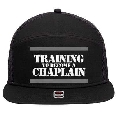 Training Chaplain 7 Panel Mesh Trucker Snapback Hat