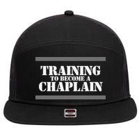 Training Chaplain 7 Panel Mesh Trucker Snapback Hat