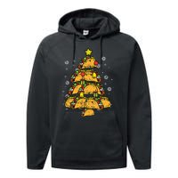 Taco Christmas Tree Xmas Mexican Food Performance Fleece Hoodie