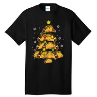 Taco Christmas Tree Xmas Mexican Food Tall T-Shirt