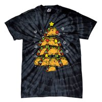 Taco Christmas Tree Xmas Mexican Food Tie-Dye T-Shirt