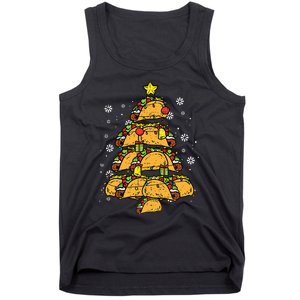 Taco Christmas Tree Xmas Mexican Food Tank Top