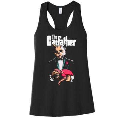 The Catfather Women's Racerback Tank