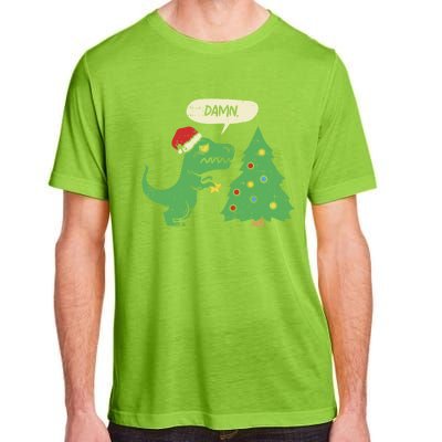 Trex Christmas Tree Damn Funny Dinosaur Gift Adult ChromaSoft Performance T-Shirt