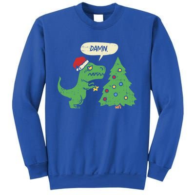 Trex Christmas Tree Damn Funny Dinosaur Gift Sweatshirt