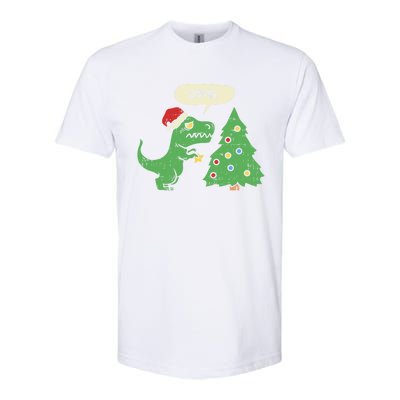 Trex Christmas Tree Damn Funny Dinosaur Gift Softstyle CVC T-Shirt