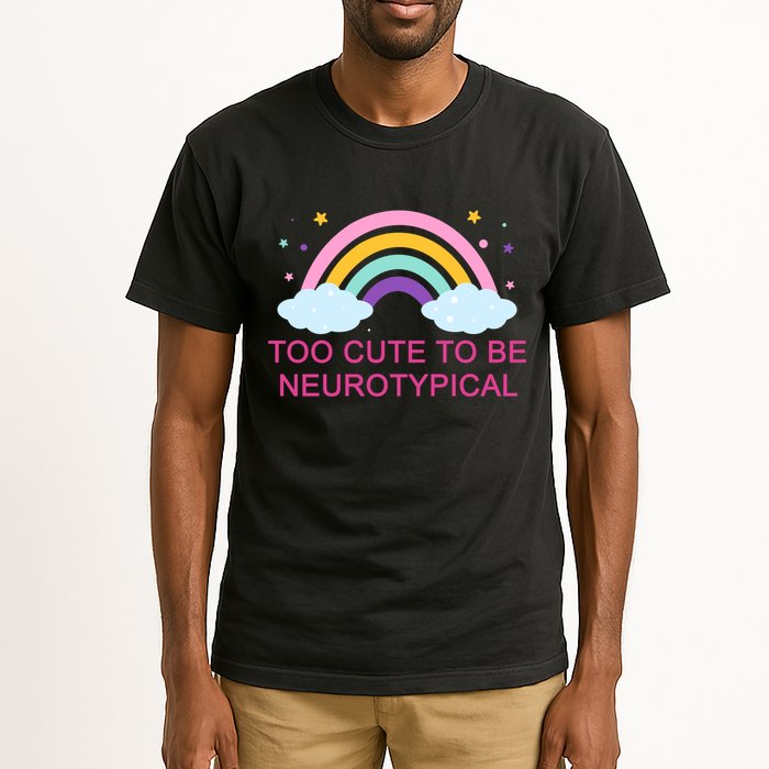 Too Cute To Be Neurotypical Rainbow Tall T-Shirt