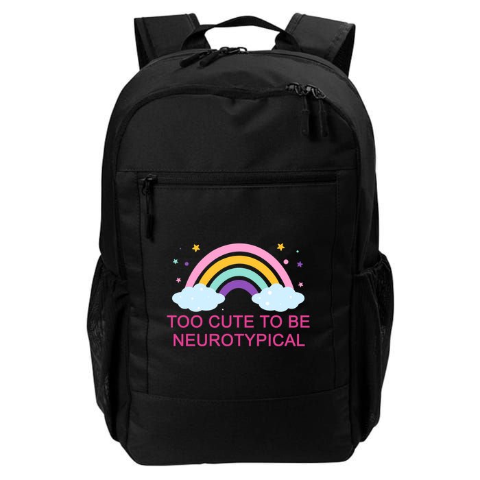 Too Cute To Be Neurotypical Rainbow Backpack
