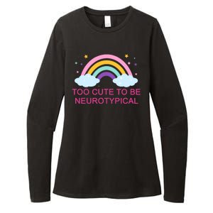 Too Cute To Be Neurotypical Rainbow Womens CVC Long Sleeve Shirt