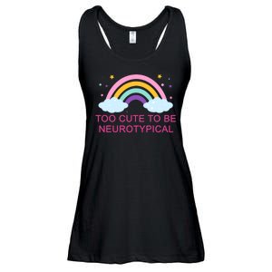 Too Cute To Be Neurotypical Rainbow Ladies Essential Flowy Tank