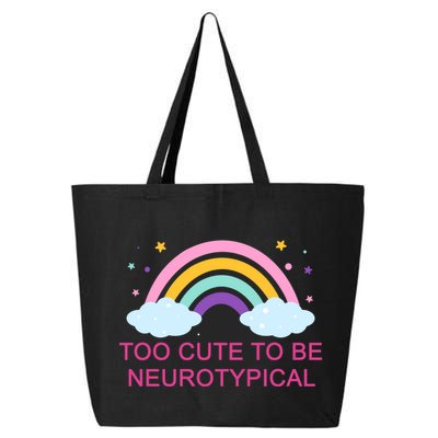 Too Cute To Be Neurotypical Rainbow 25L Jumbo Tote