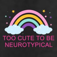 Too Cute To Be Neurotypical Rainbow 25L Jumbo Tote