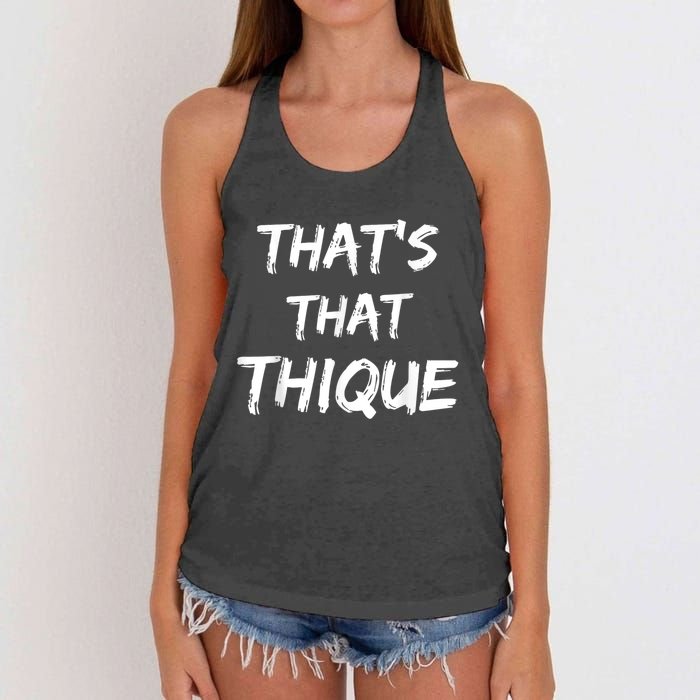 Thique Cute Trendy Top Thats That Thique Cute Concert Outfit Women's Knotted Racerback Tank