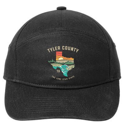 Tyler County Texas Outdoors Vintage Nature Design Great Gift 7-Panel Snapback Hat