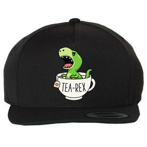 TeaRex Cute TRex Dinosaur Lover Kawaii Funny Dino Pun Wool Snapback Cap