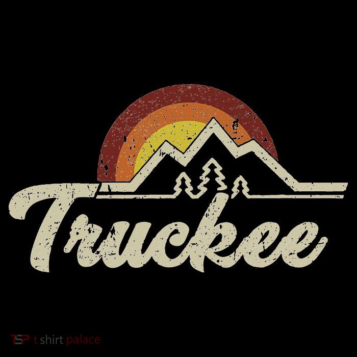 Truckee California Tahoe Retro Vintage Gift Idea Souvenir Tall T-Shirt