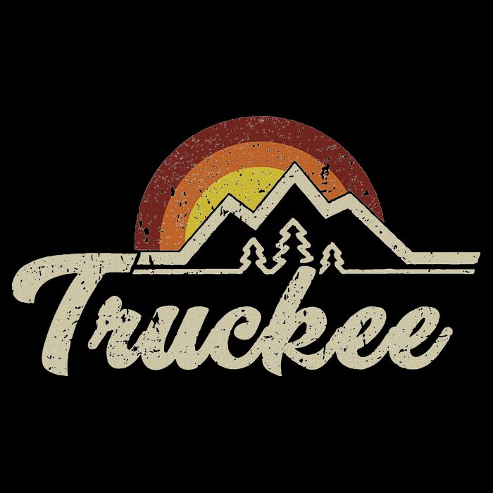 Truckee California Tahoe Retro Vintage Gift Idea Souvenir Bucket Hat